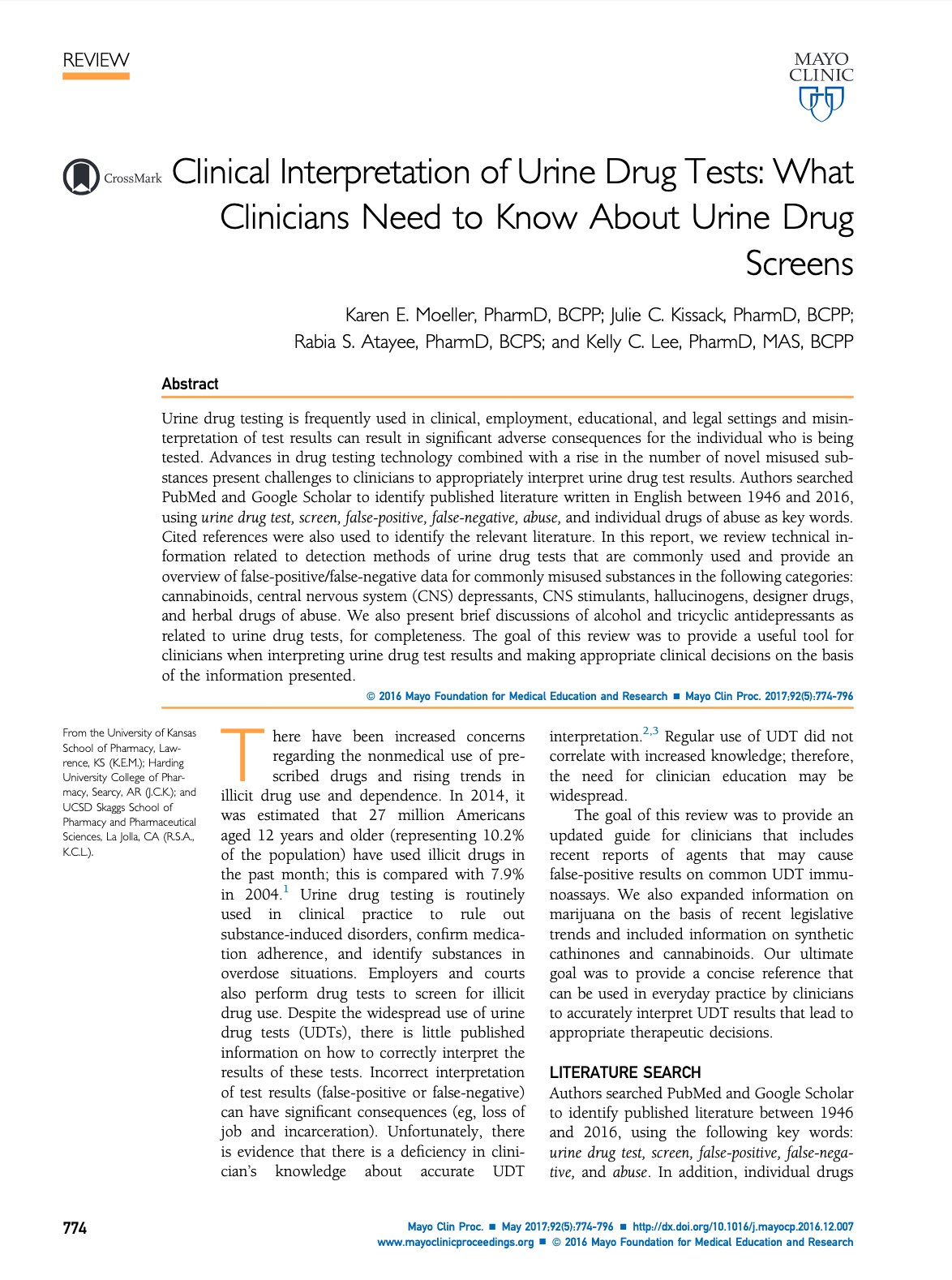 Download Clinical Interpretation of Urine Drug Tests in PDF format.