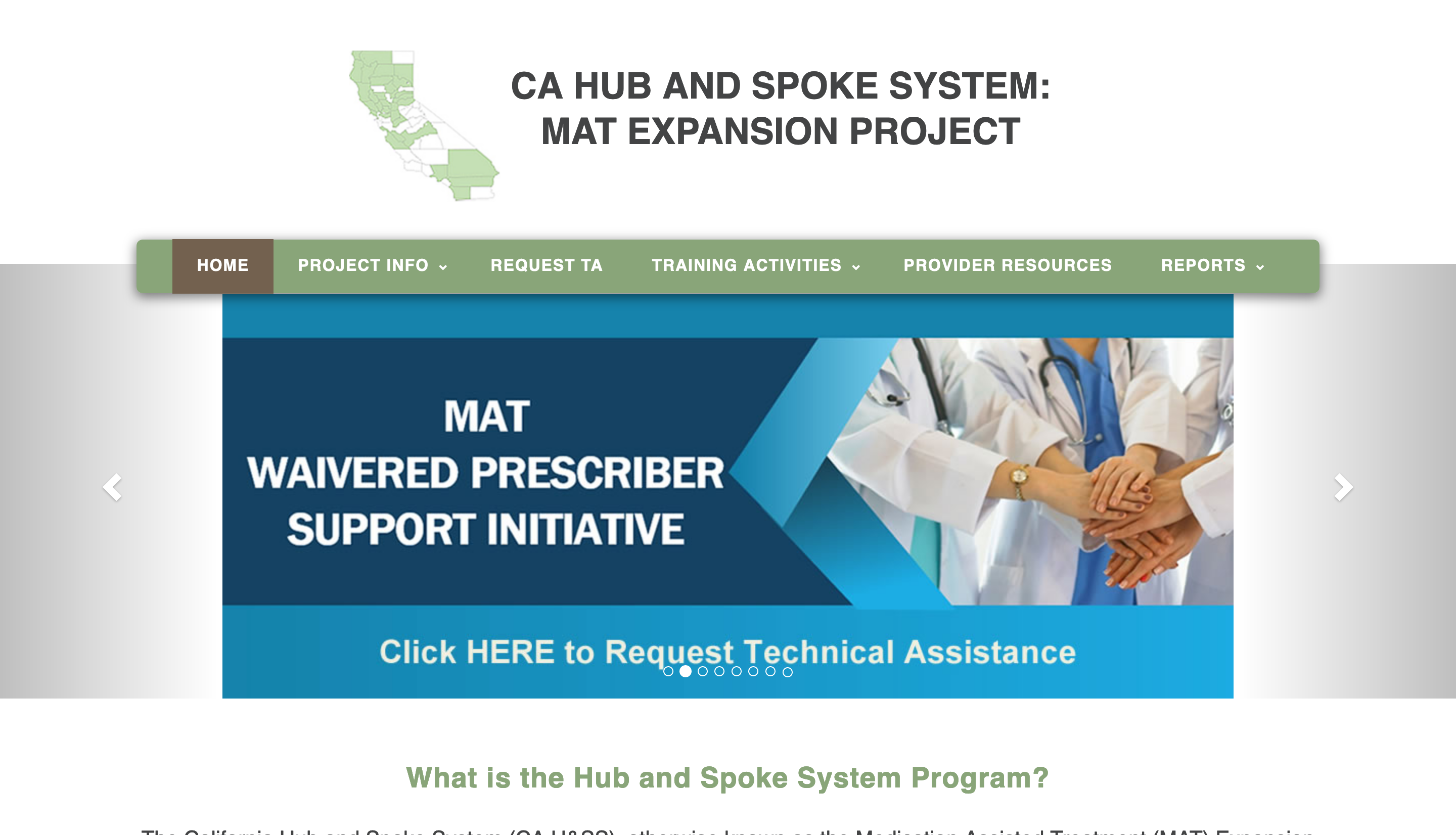 Read California Hub and Spoke System on UCLAISAP.org.